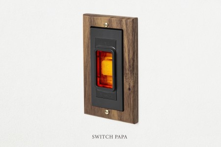 switchpapa黑胡桃木框 適用Glatima-WTGF4510H緊急壓扣
