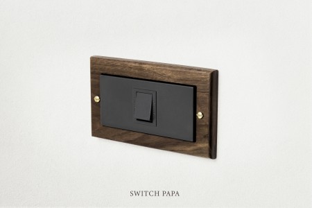 switchpapa黑胡桃木框 適用Glatima-5002-1指撥單開