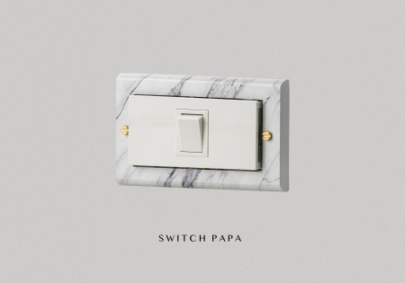switchpapa大理石紋框 適用日式指撥1開
