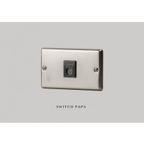 switchpapa不鏽鋼面板 弱電3170H-cat6單網路插座