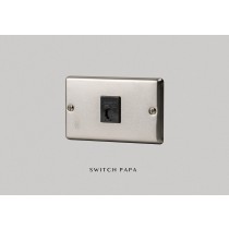 switchpapa不鏽鋼面板 弱電2164H單電話插座