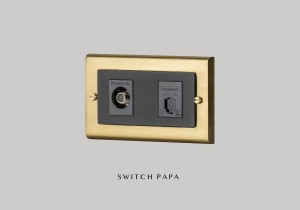 switchpapa鋅合金銅金框 適用Glatima WTGF 中繼用弱電電視加電話