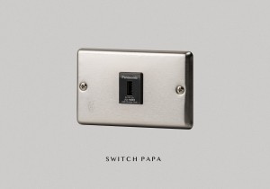 switchpapa不鏽鋼面板 1USB插座（快速型）2A