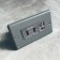 鐵灰砂面板雙槽USB加插座